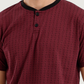 Men's half-sleeved pajamas with capri pants