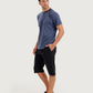 Men's half-sleeved pajamas with capri pants