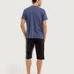 Men's half-sleeved pajamas with capri pants