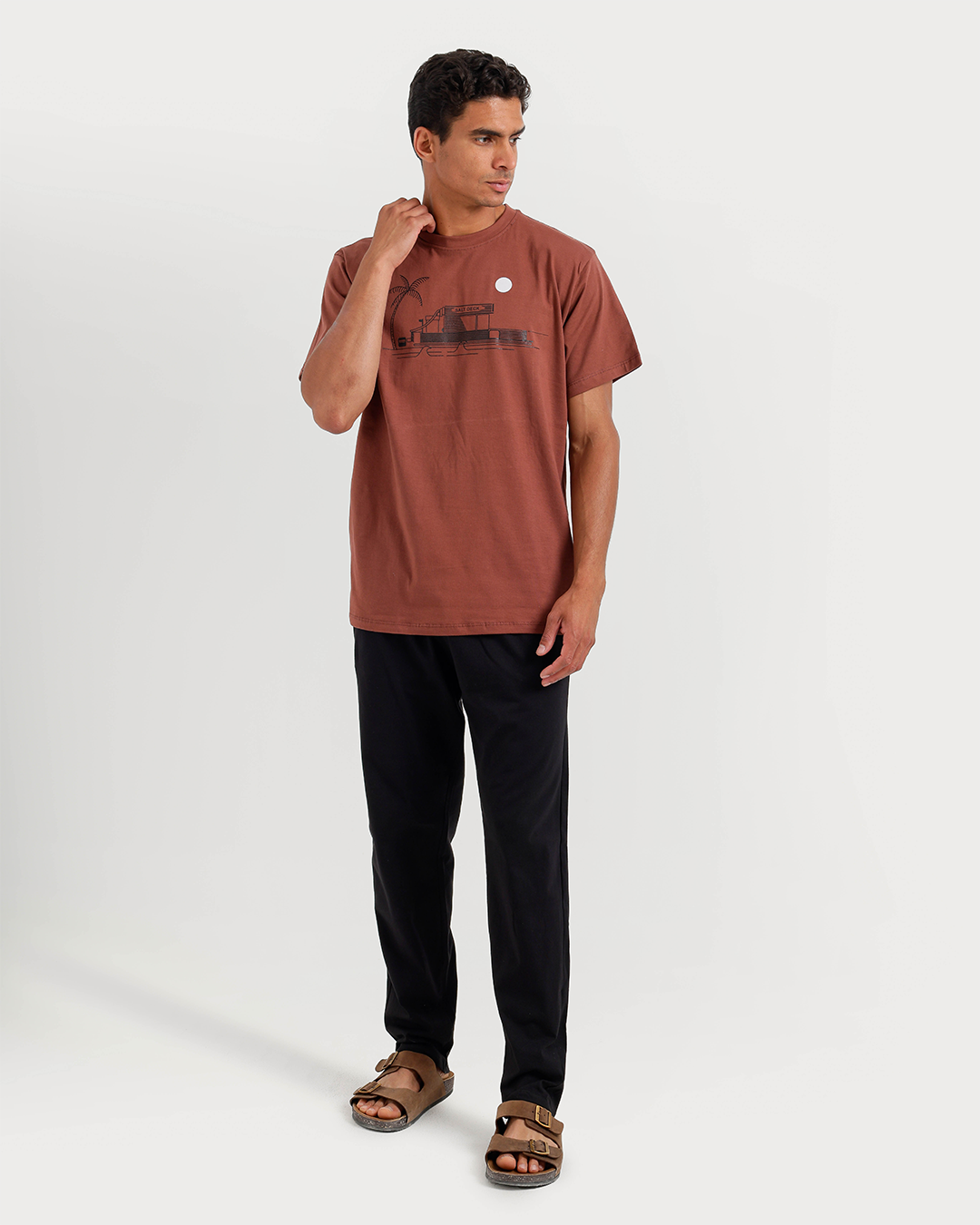 Men's Pajamas Half Sleeves with Pants