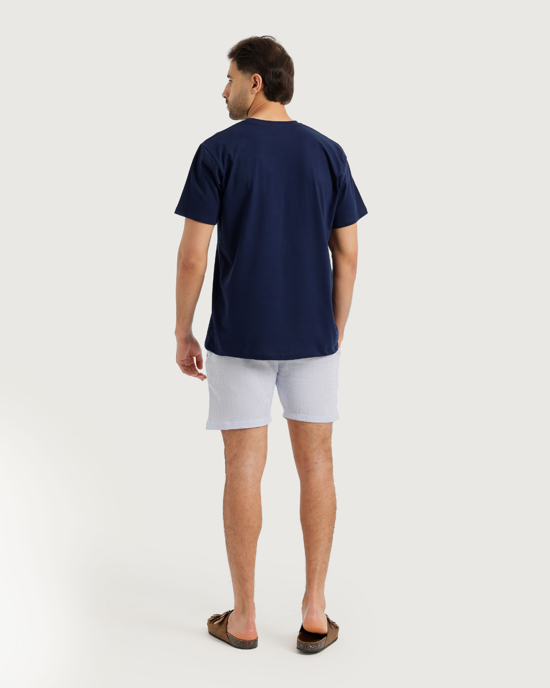 Men's half-sleeved pajamas with shorts