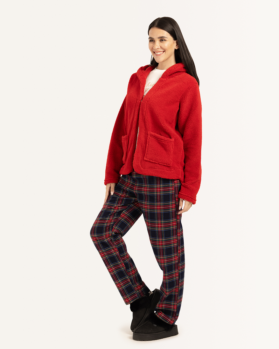 بيجاما 3 قطع أجواء الكريسماس