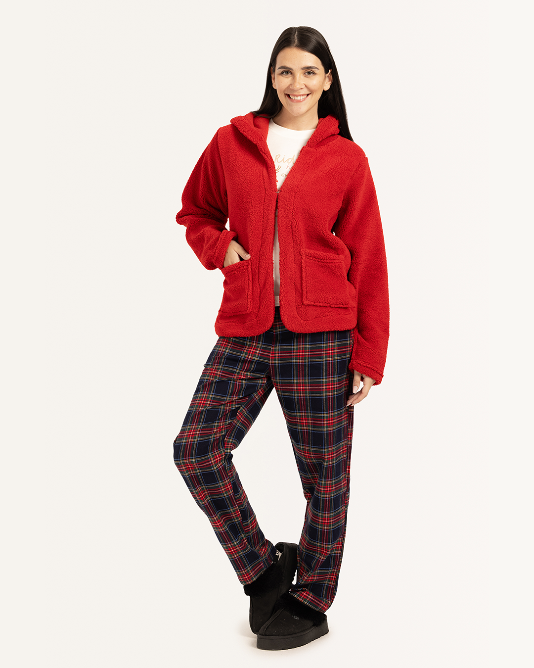 بيجاما 3 قطع أجواء الكريسماس