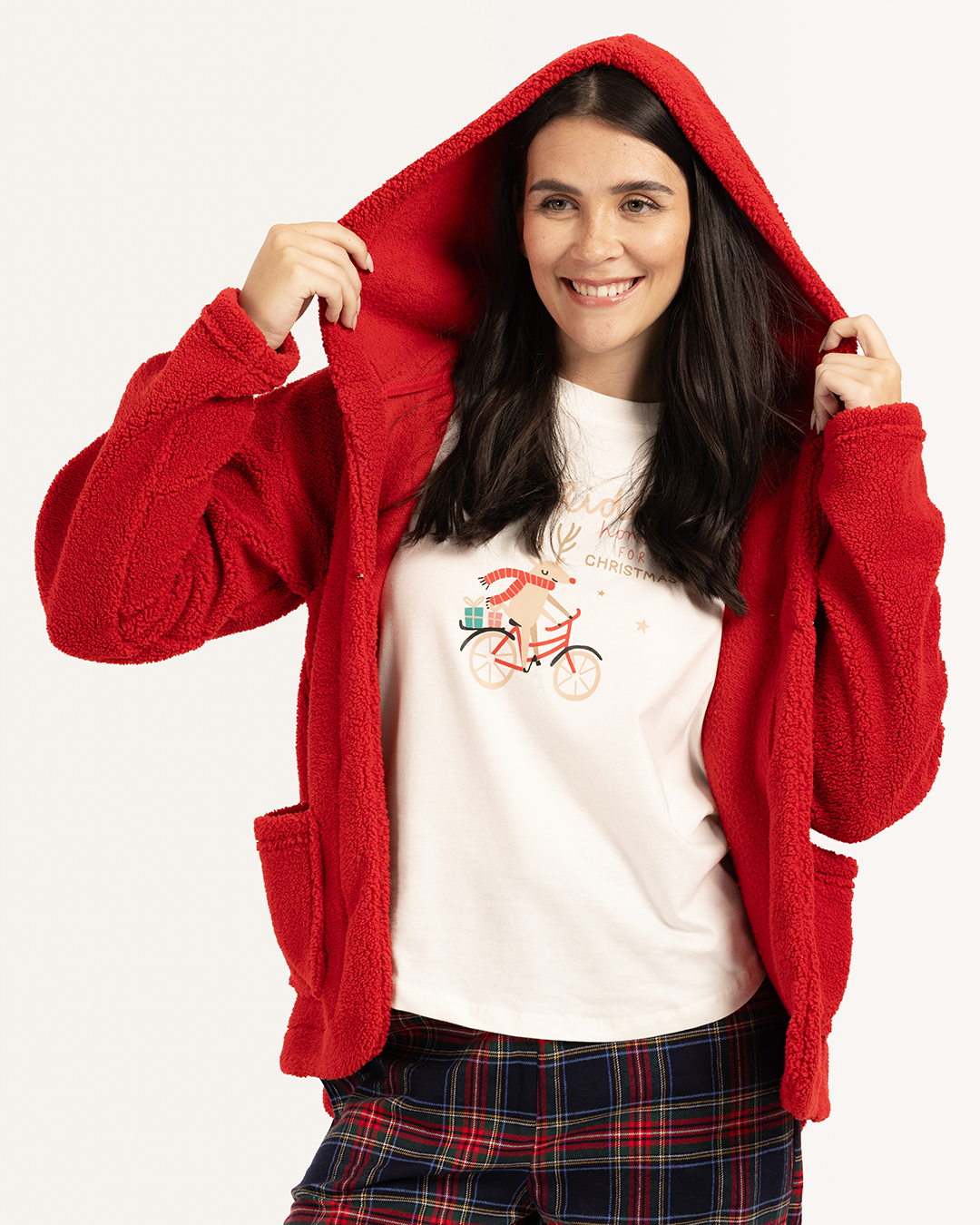 بيجاما 3 قطع أجواء الكريسماس