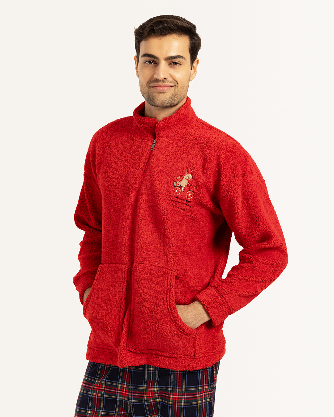 بيجاما رقبة عالية أجواء الكريسماس