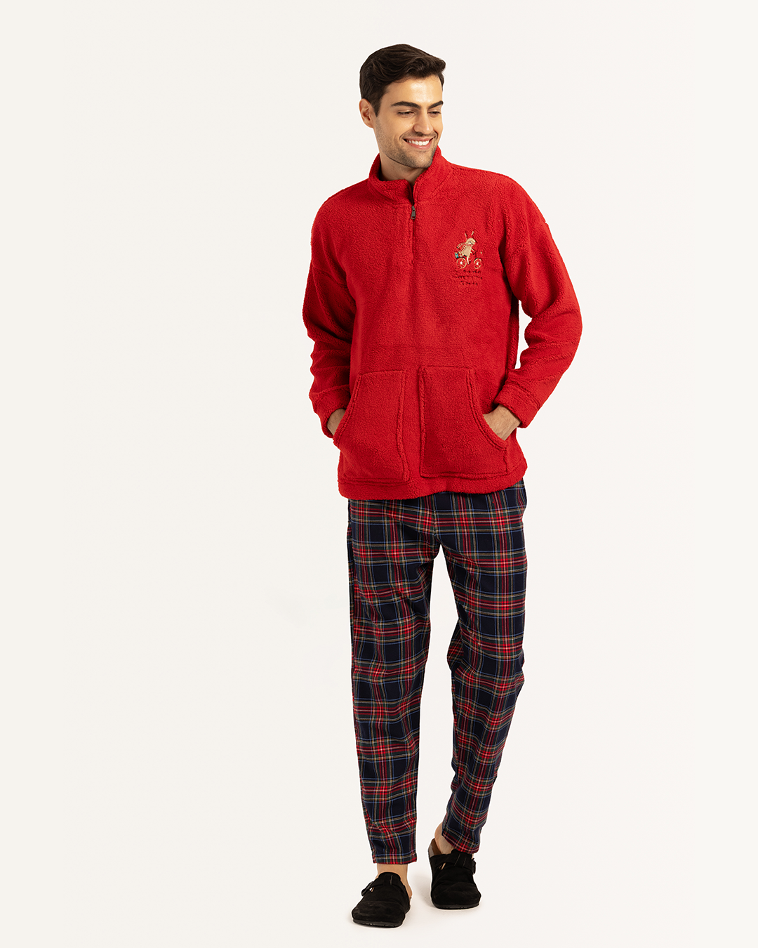 بيجاما رقبة عالية أجواء الكريسماس