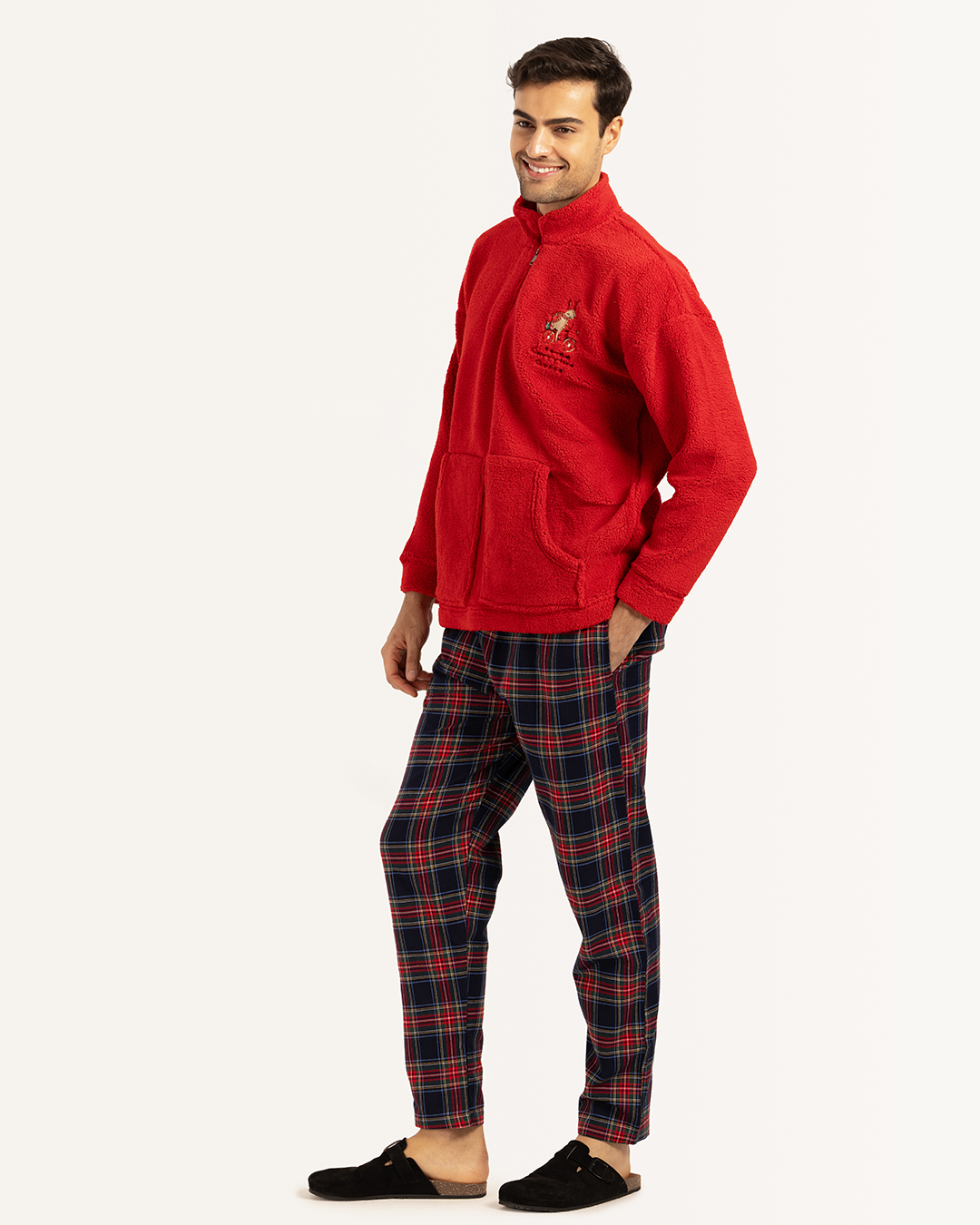 بيجاما رقبة عالية أجواء الكريسماس