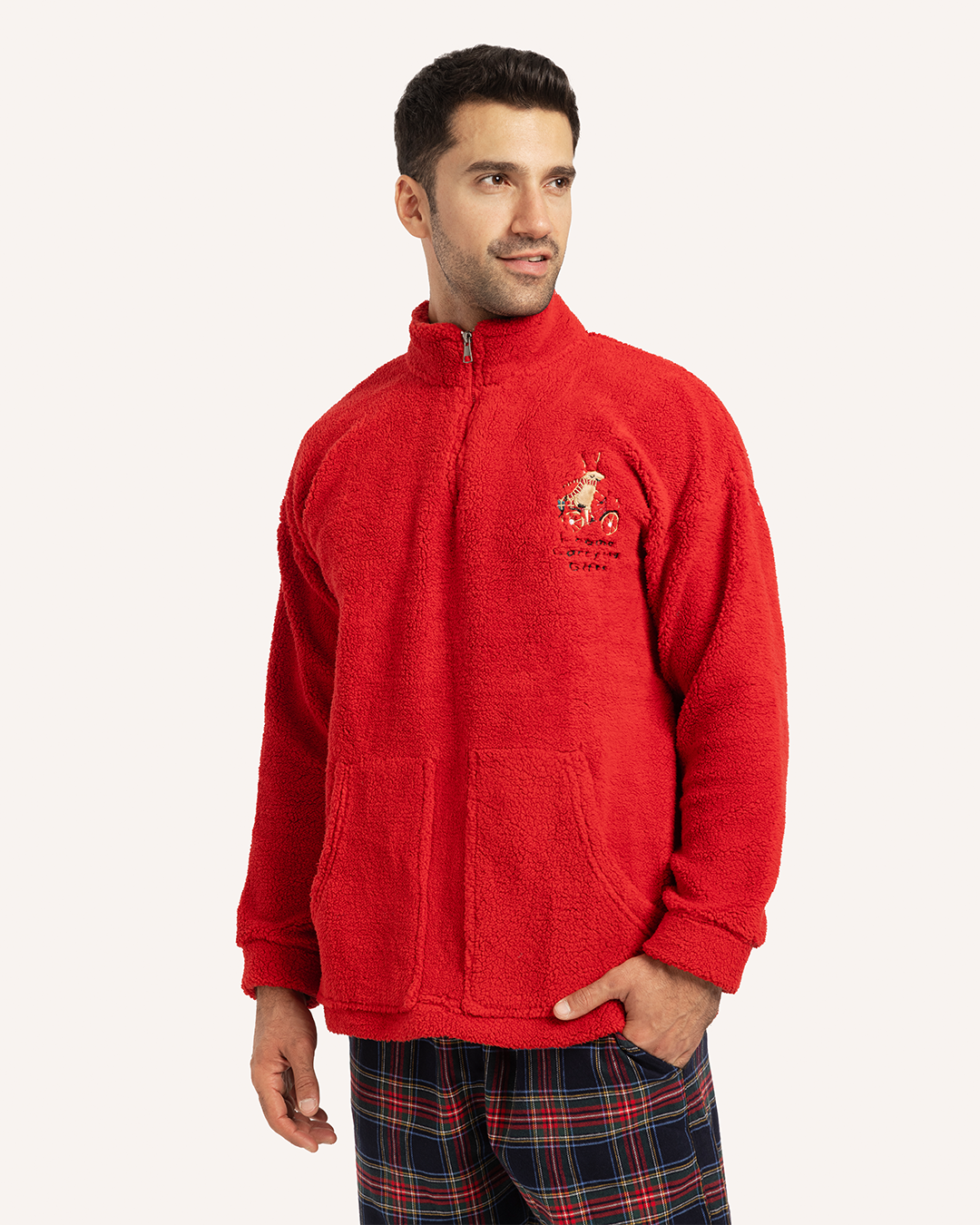 بيجاما رقبة عالية أجواء الكريسماس