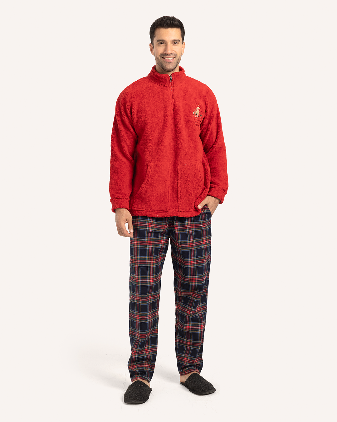 بيجاما رقبة عالية أجواء الكريسماس