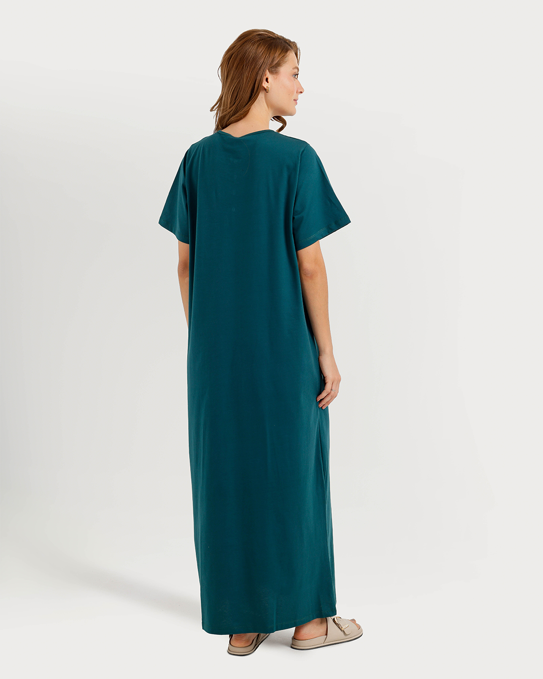 Women's Lycra Half Sleeve Nightgown