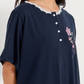 Women's Lycra Half Sleeve Nightgown