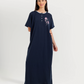 Women's Lycra Half Sleeve Nightgown