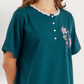 Women's Lycra Half Sleeve Nightgown