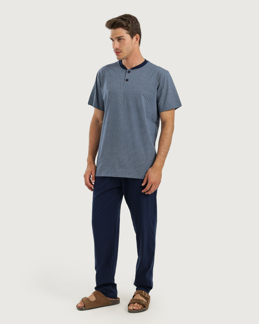 Men's Pajamas Half Sleeves with Pants