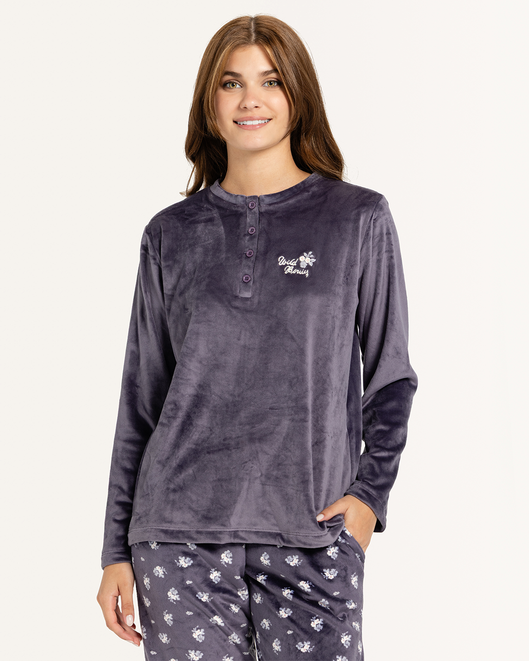 بيجامه حريمى هايدى بنطلون منقط