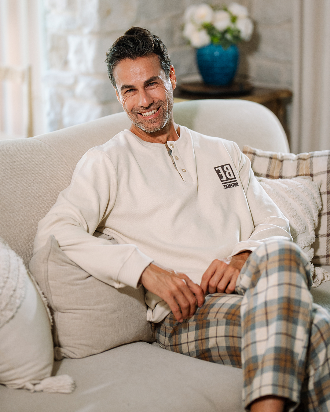 بيجاما بنطلون كاروهات كن مختلف