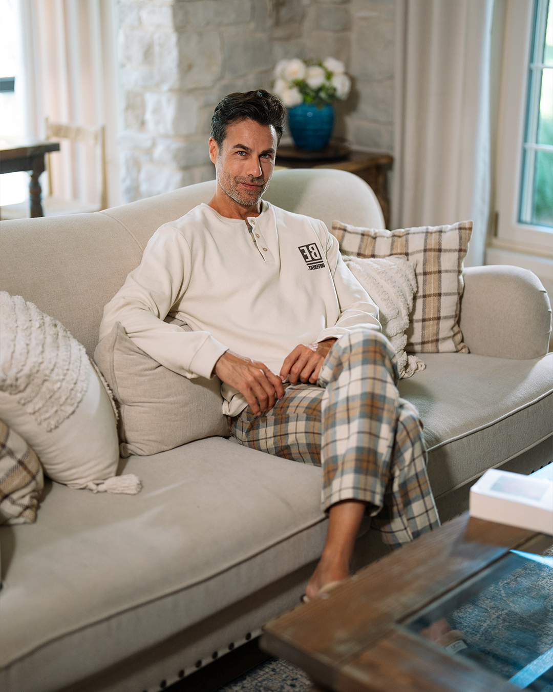 بيجاما بنطلون كاروهات كن مختلف