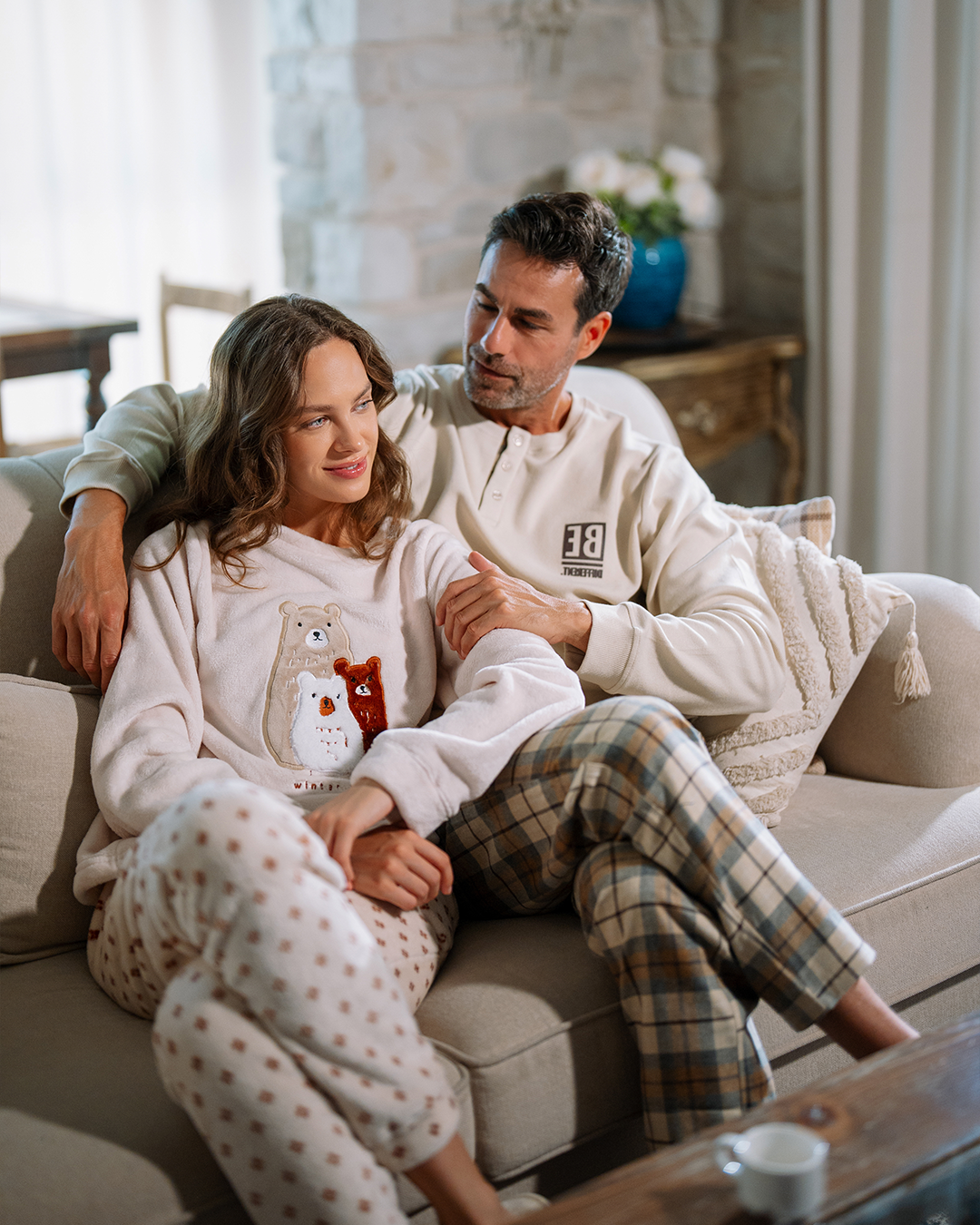 بيجاما بنطلون كاروهات كن مختلف