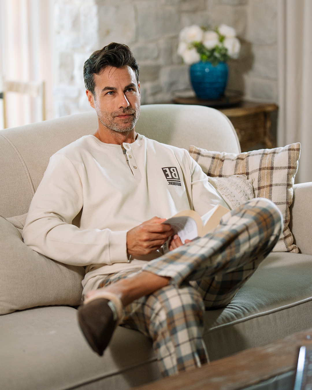 بيجاما بنطلون كاروهات كن مختلف