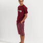 Men's Short Sleeve Pajamas with Capri Pants