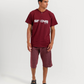 Men's Short Sleeve Pajamas with Capri Pants