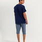Men's Short Sleeve Pajamas with Capri Pants