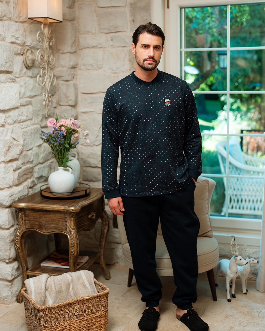 بيجاما كُم طويل و بنطلون المستكشف