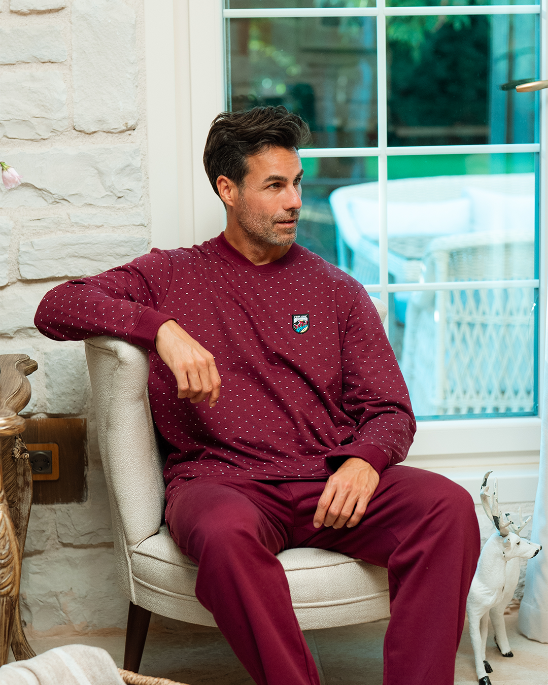 بيجاما كُم طويل و بنطلون المستكشف