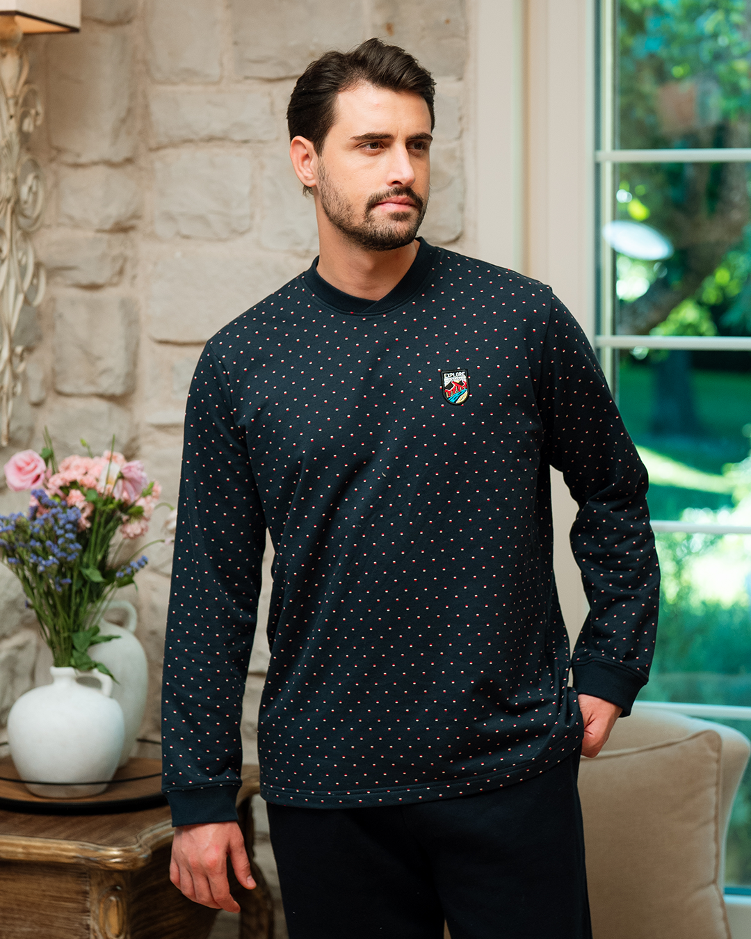 بيجاما كُم طويل و بنطلون المستكشف