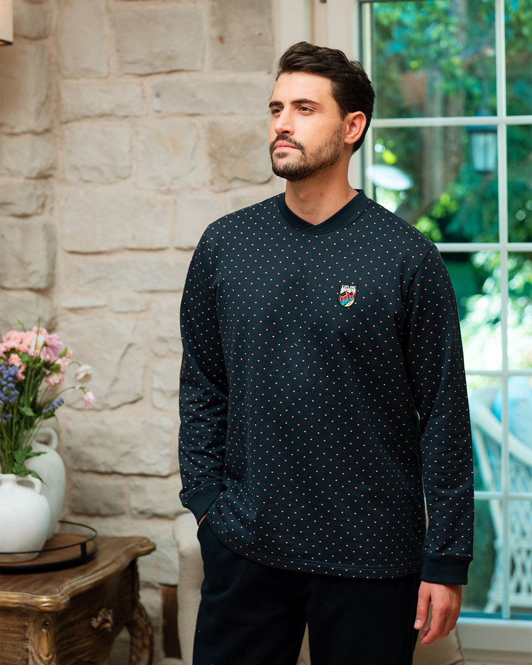 بيجاما كُم طويل و بنطلون المستكشف