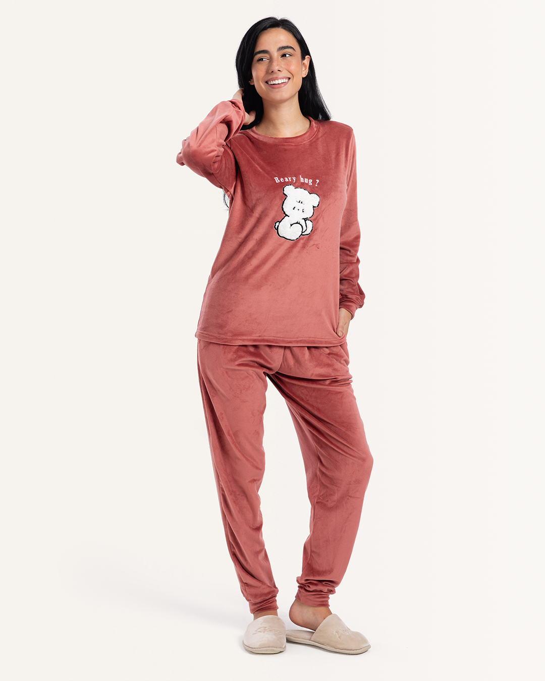 بيجاما قطيفه دبدوب