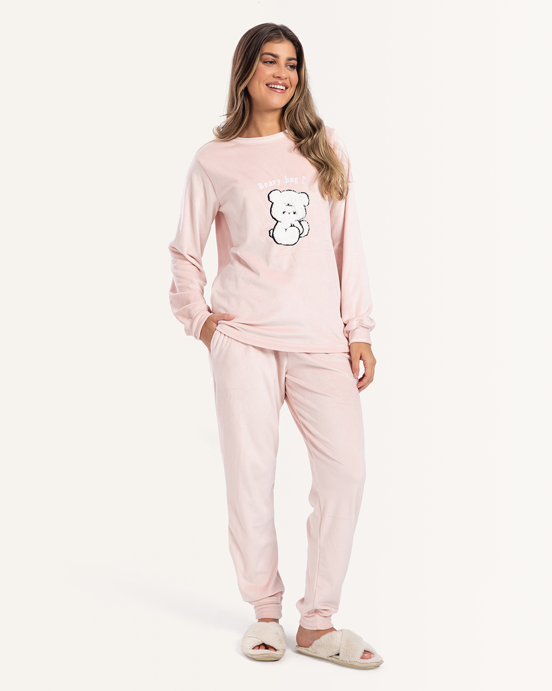 بيجاما قطيفه دبدوب