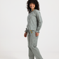 Women's pajama set with buttons and wide pants