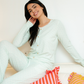 Women's Pajamas with Buttons, Long Sleeve, Spring Colors
