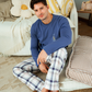 Men's Long Sleeve Checkered Spring Pajamas