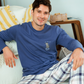 Men's Long Sleeve Checkered Spring Pajamas