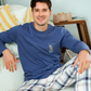 Men's Long Sleeve Checkered Spring Pajamas