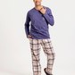 Men's Long Sleeve Checkered Spring Pajamas