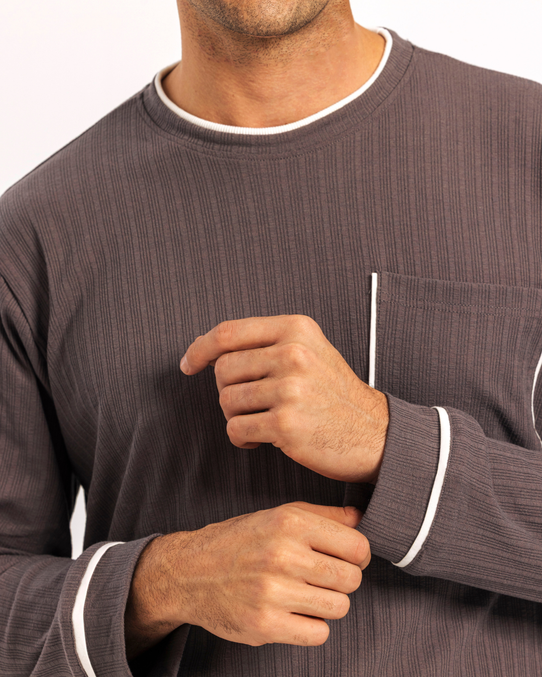 بيجاما رجالى كُم طويل البساطة تصنع الفرق