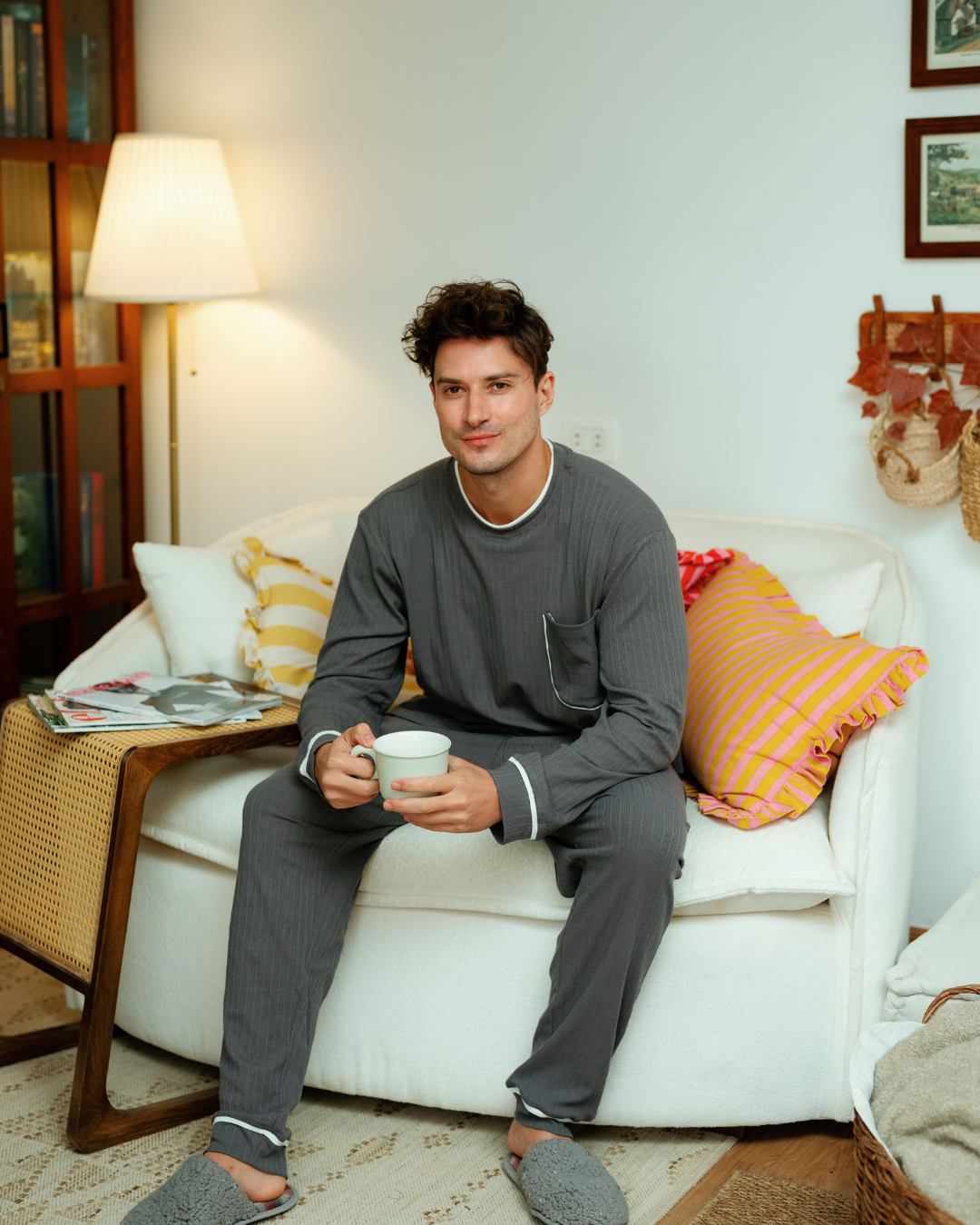 بيجاما رجالى كُم طويل البساطة تصنع الفرق