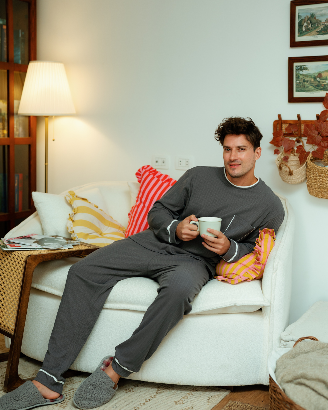 بيجاما رجالى كُم طويل البساطة تصنع الفرق