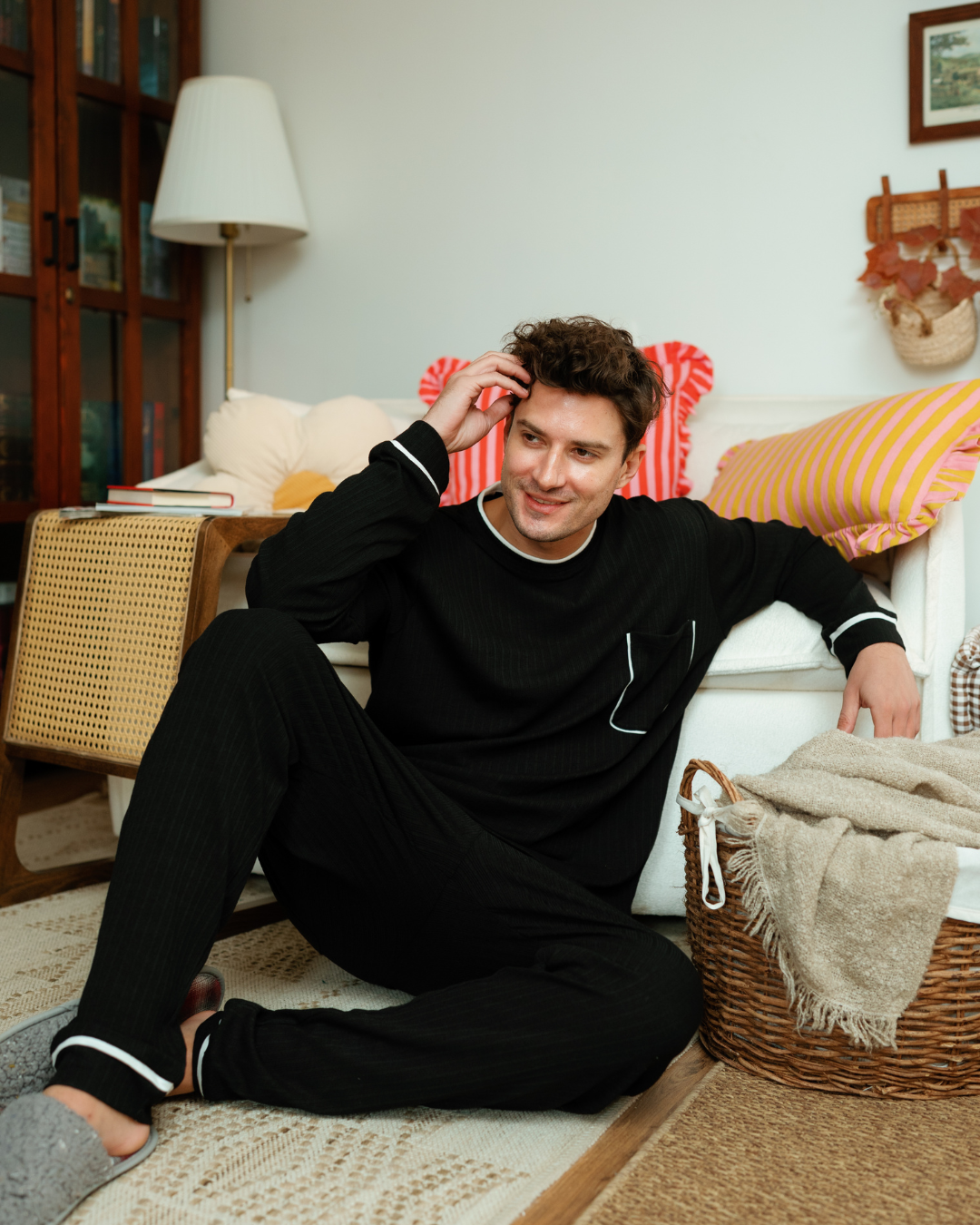 بيجاما رجالى كُم طويل البساطة تصنع الفرق