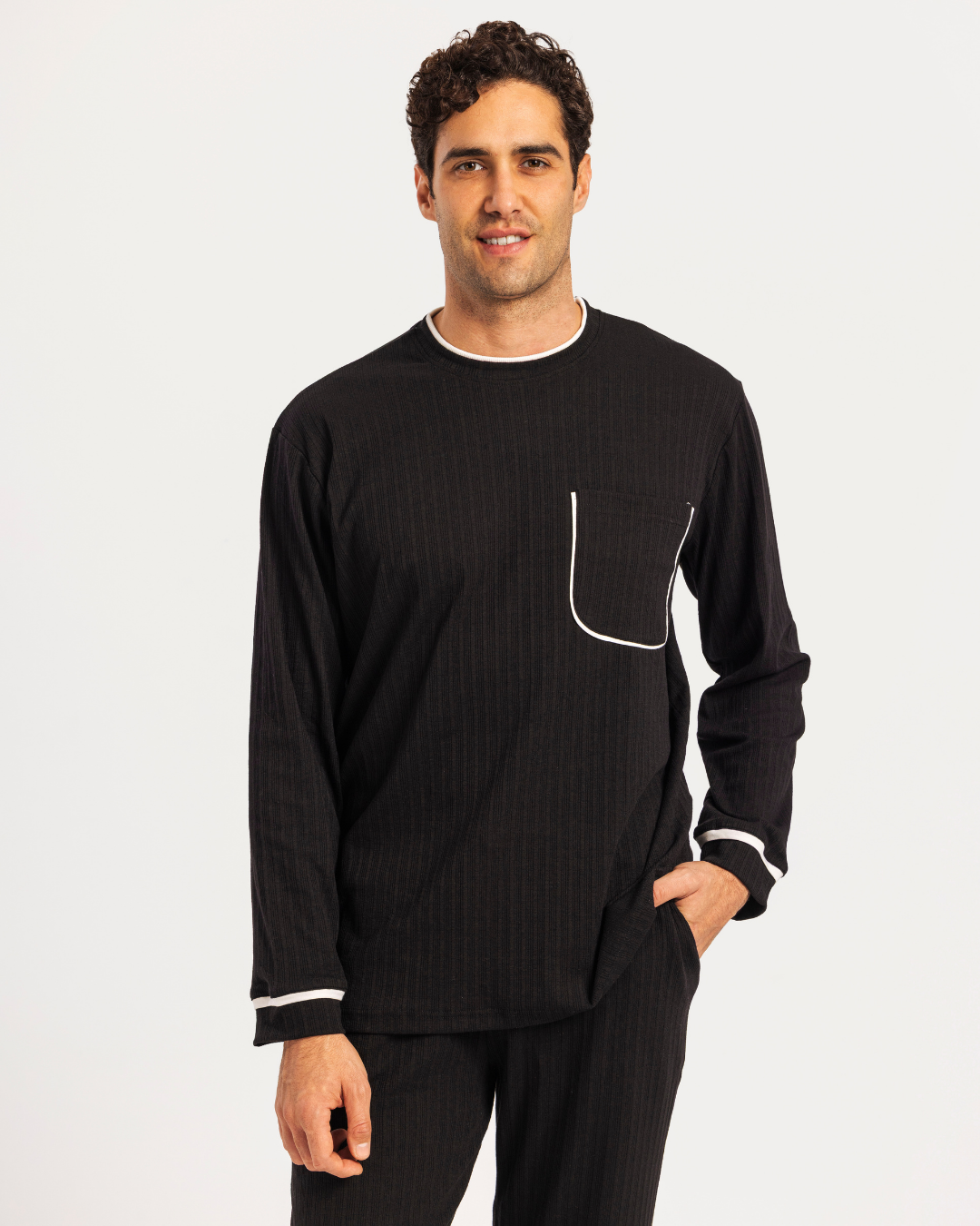 بيجاما رجالى كُم طويل البساطة تصنع الفرق