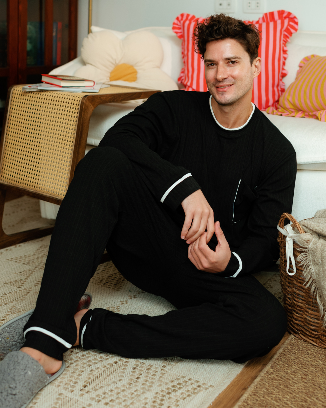 بيجاما رجالى كُم طويل البساطة تصنع الفرق