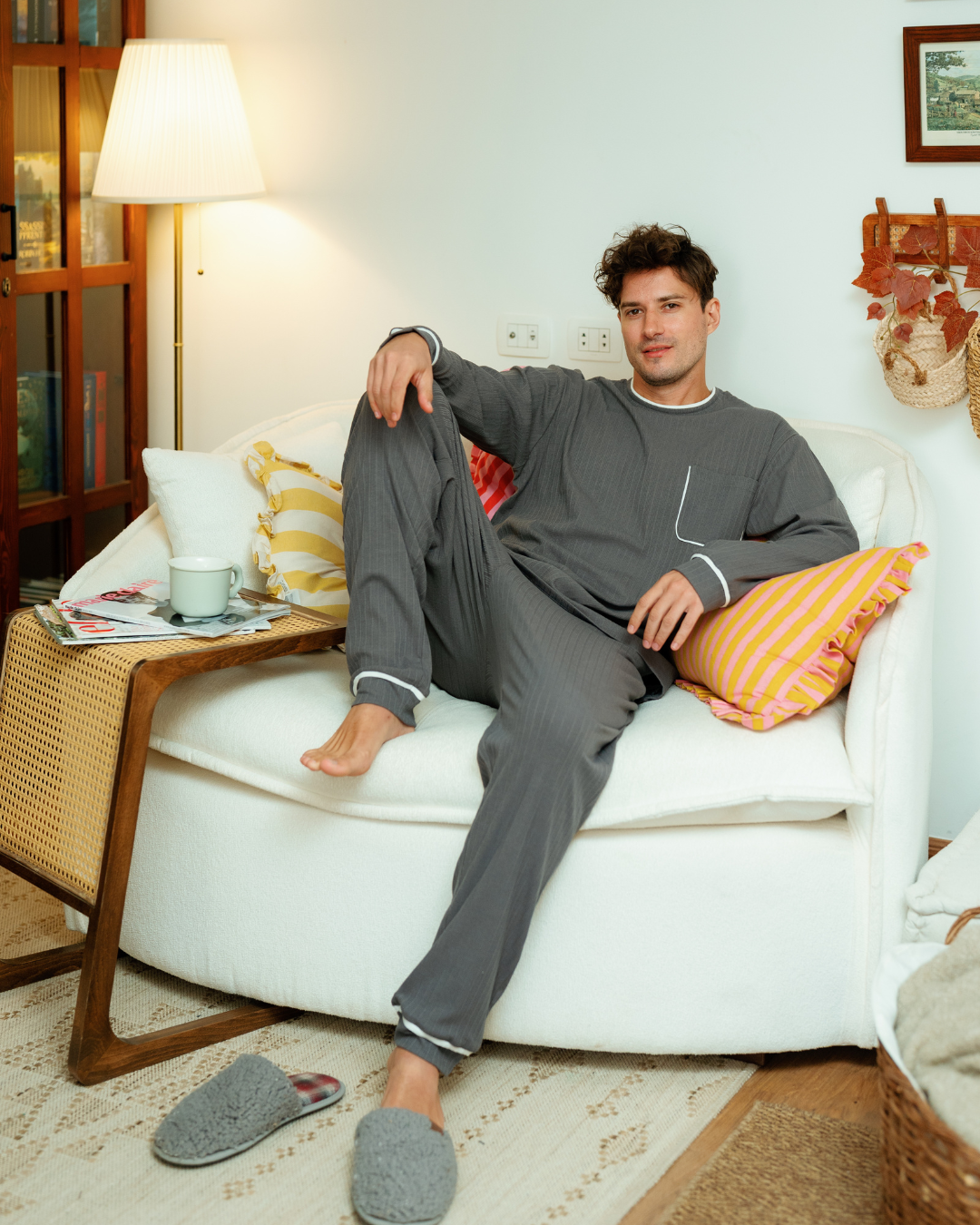 بيجاما رجالى كُم طويل البساطة تصنع الفرق