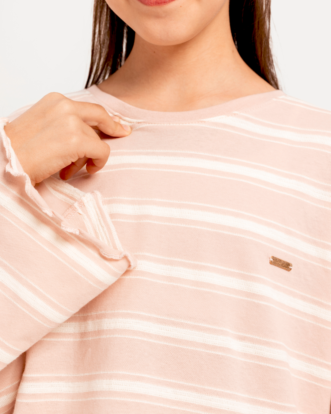 بيجاما بناتي جونيور بكم طويل واسع و بنطلون ساده