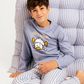 Junior boys' long-sleeve pajama with striped pants
