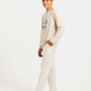 Junior boys' long-sleeve pajama with striped pants