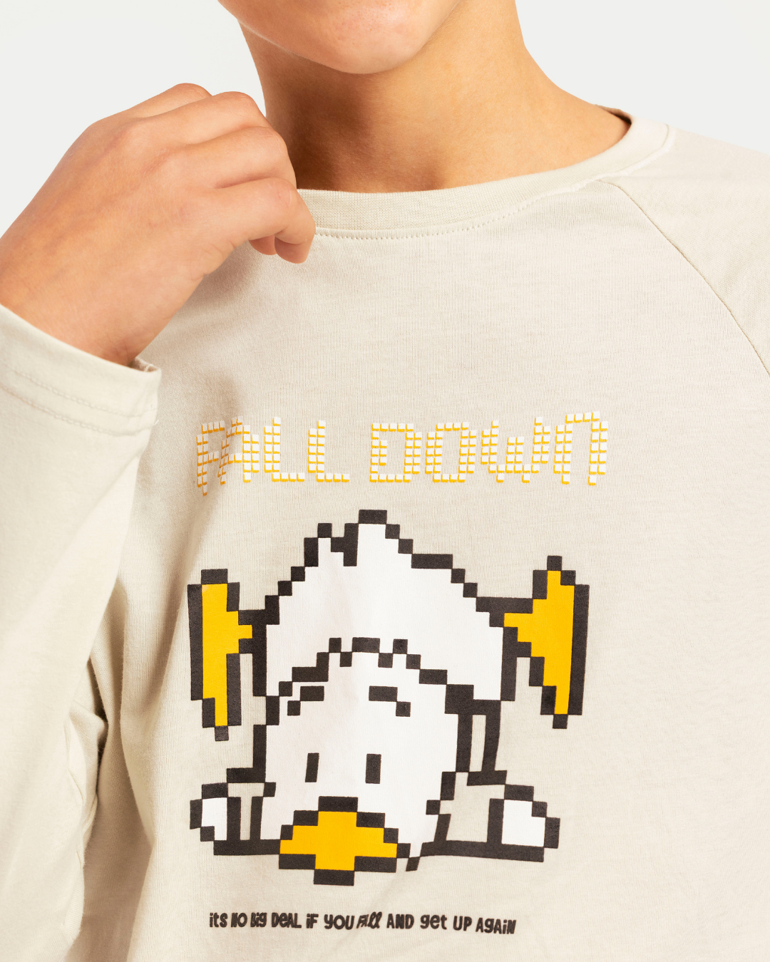 Junior boys' long-sleeve pajama with striped pants