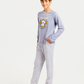 Junior boys' long-sleeve pajama with striped pants